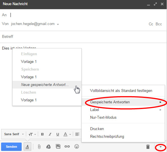 Gmail Vorlagen Erstellen