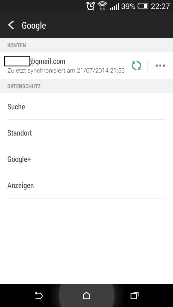 Problembehebung bei der Synchronisation von Google Kontakten über Android 