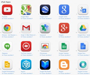 Google Apps für iPad kostenlos und unverzichtbar