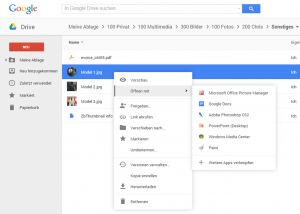 Dateien in Google Drive mit Desktop Applikationen bearbeiten