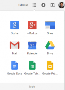 Google Docs, Tabellen und Präsentationen werden in den Apps Launcher eingefügt