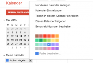 Google Kalender Farbe ändern