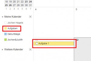 Google Kalender Aufgaben anzeigen