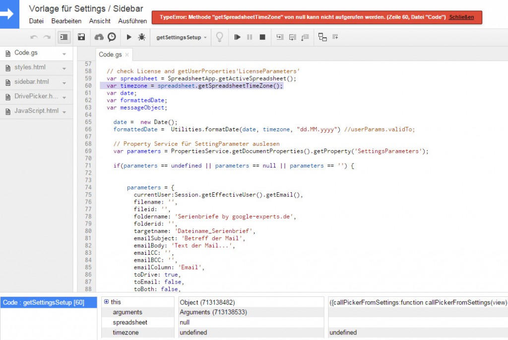 Google Apps Script Programmierung Entwicklung von Addons und apps