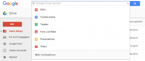 Die neue Google Drive Suche
