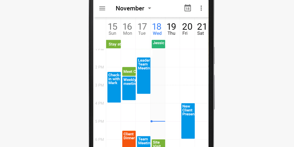 Einfacherer Überblick über die Google Kalender Synchronisation für Android